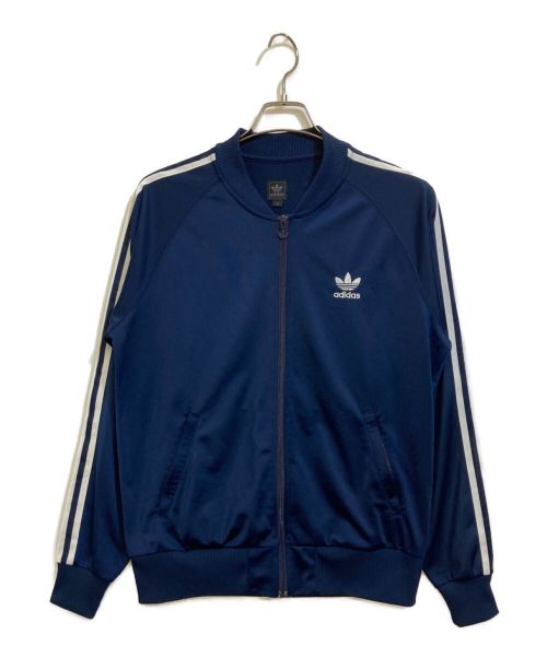 adidas（アディダス）adidas (アディダス) ジップアップジャケット ネイビー サイズ:oの古着・服飾アイテム