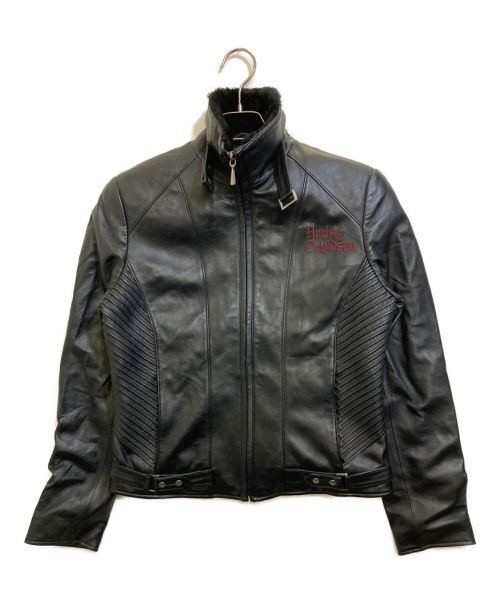 HARLEY-DAVIDSON（ハーレーダビッドソン）HARLEY-DAVIDSON (ハーレーダビッドソン) レザージャケット ブラック サイズ:Sの古着・服飾アイテム