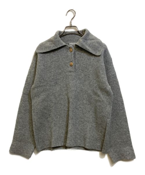 STEVEN ALAN（スティーブンアラン）STEVEN ALAN (スティーブンアラン) WOOL 2BUTTON KNIT PULLOVER グレー サイズ:FREEの古着・服飾アイテム