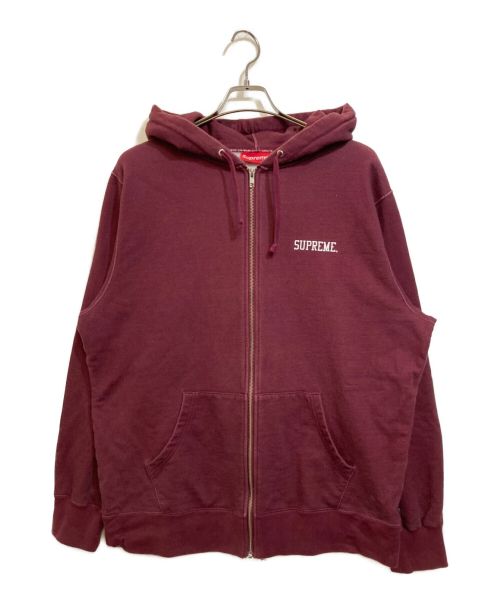 SUPREME（シュプリーム）Supreme (シュプリーム) Ballerina Zip Up バレリーナプリントジップパーカー ボルドー サイズ:XLの古着・服飾アイテム