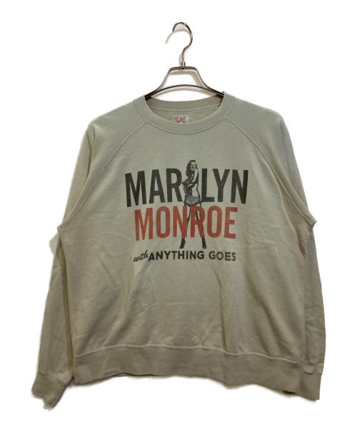 TOYS MCCOY（トイズマッコイ）TOYS McCOY (トイズマッコイ) MILITARY SWEAT SHIRT MARILYN MONROE ベージュ サイズ:40の古着・服飾アイテム