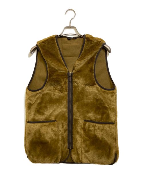 Barbour（バブアー）Barbour (バブアー) SL FUR LINER VEST ブラウン サイズ:38の古着・服飾アイテム