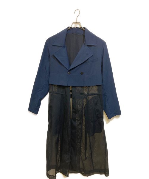 TOGA VIRILIS（トーガ ビリリース）TOGA VIRILIS (トーガ ビリリース) シアードッキングコート ネイビー サイズ:46の古着・服飾アイテム