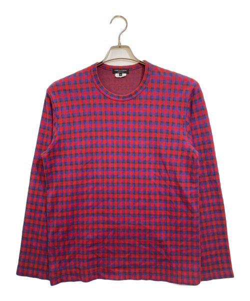 COMME des GARCONS HOMME PLUS（コムデギャルソンオムプリュス）COMME des GARCONS HOMME PLUS (コムデギャルソンオムプリュス) ロングスリーブTシャツ レッド サイズ:Ⅿの古着・服飾アイテム