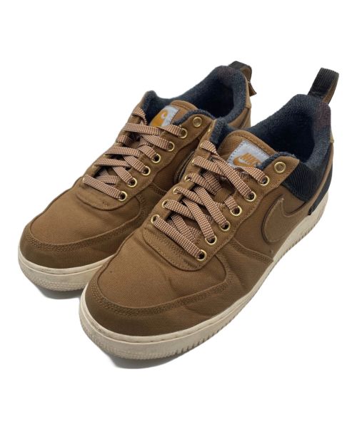 NIKE（ナイキ）NIKE (ナイキ) CarHartt (カーハート) AIR FORCE 1 LOW CARHARTT WIP ブラウン サイズ:28の古着・服飾アイテム