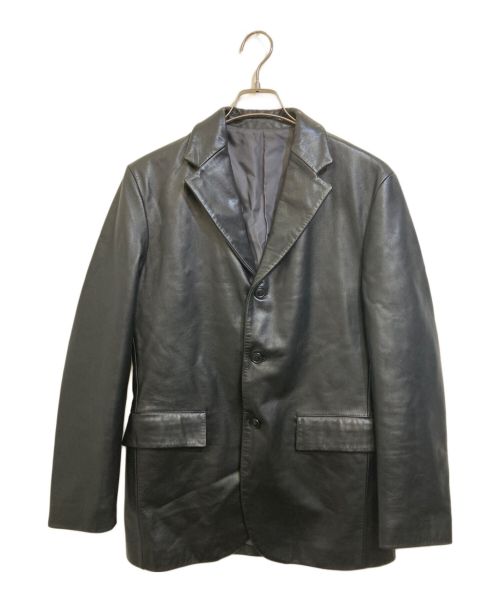 MEN'S BIGI（メンズビギ）MEN'S BIGI (メンズビギ) レザージャケット ブラック サイズ:Mの古着・服飾アイテム