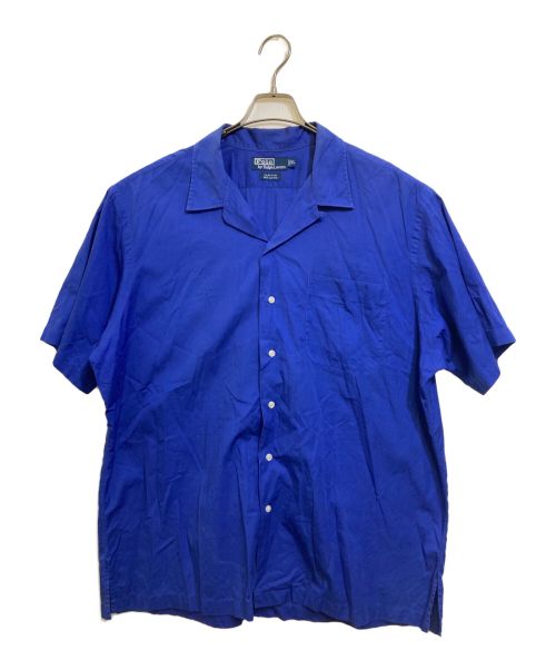 POLO RALPH LAUREN（ポロ・ラルフローレン）POLO RALPH LAUREN (ポロ・ラルフローレン) CLAYTON S/Sオープンカラーシャツ ブルー サイズ:XLの古着・服飾アイテム