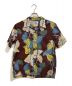 Duke Kahanamoku（デュークカハナモク）の古着「COTTON LINEN HAWAIIAN SHIRT アロハシャツ」｜ブラウン