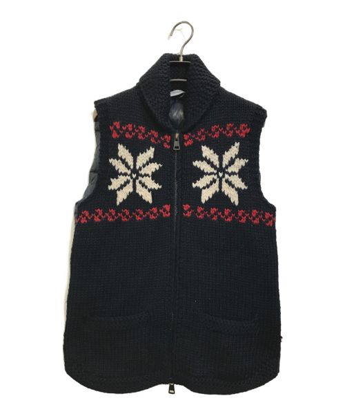 MONCLER（モンクレール）MONCLER (モンクレール) MAGLIONE TRICOT GILET ネイビー サイズ:Sの古着・服飾アイテム