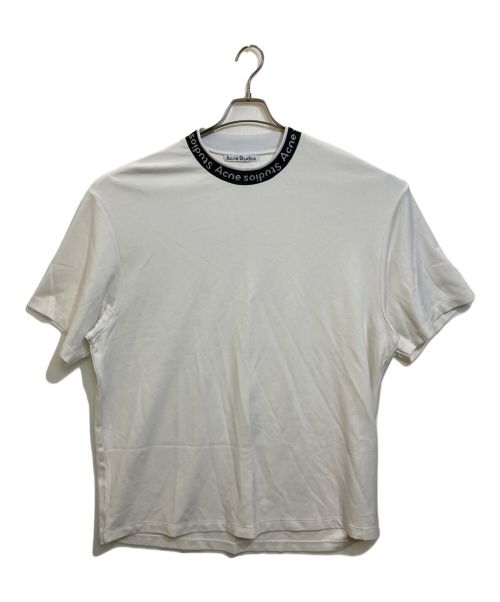 Acne studios（アクネ ストゥディオス）Acne studios (アクネ ストゥディオス) クルーネックロゴTシャツ ホワイト サイズ:XXLの古着・服飾アイテム