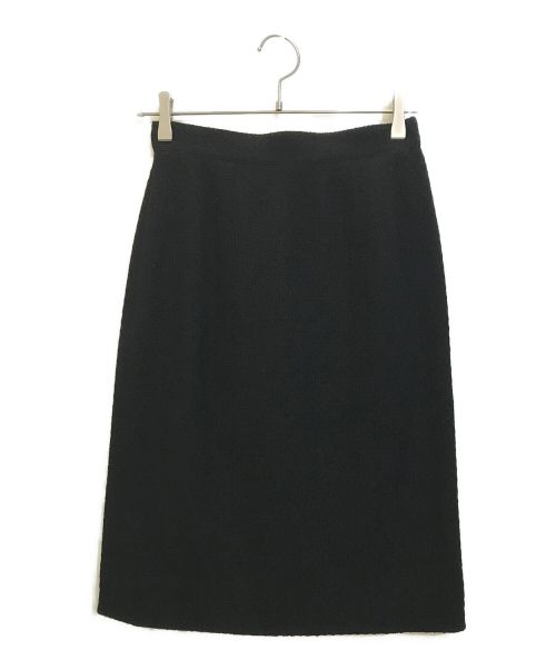 CHANEL（シャネル）CHANEL (シャネル) ツイードスカート ブラック サイズ:42の古着・服飾アイテム