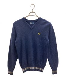 FRED PERRY（フレッドペリー）の古着「Vネックニット」｜ネイビー