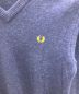 中古・古着 FRED PERRY (フレッドペリー) Vネックニット ネイビー サイズ:36：7000円