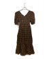 HER LIP TO (ハーリップトゥ) Linen Mermaid Dress ブラック×ブラウン サイズ:M：6000円