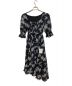 HER LIP TO (ハーリップトゥ) Asymmetrical Floral Dress グレー×ブラック サイズ:M：6000円