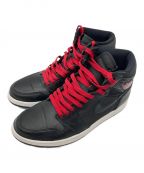 NIKEナイキ）の古着「AIR JORDAN 1 RETRO HIGH OG BLACK SATIN」｜ブラック