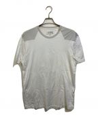 Maison Margielaメゾンマルジェラ）の古着「切替Tシャツ」｜ホワイト×ベージュ