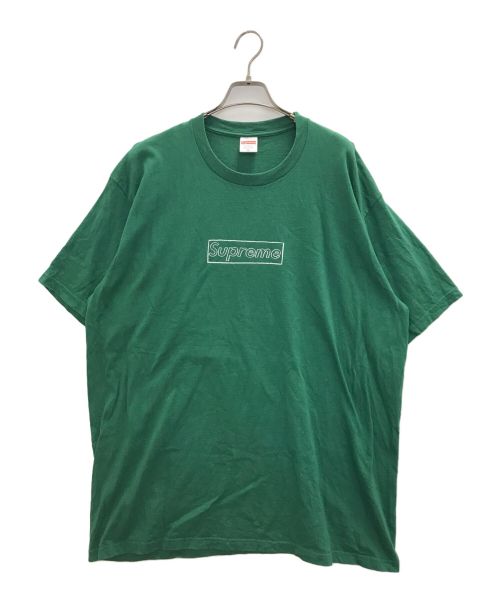 SUPREME（シュプリーム）Supreme (シュプリーム) kaws chalk logo tee グリーン サイズ:XLの古着・服飾アイテム