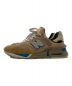 NEW BALANCE (ニューバランス) KITH (キス) nonnative (ノンネイティブ) ローカットスニーカー ブルー×ベージュ サイズ:27.5㎝：14000円