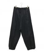 beautiful peopleビューティフルピープル）の古着「double-end gingham cloth track pants」｜ブラック