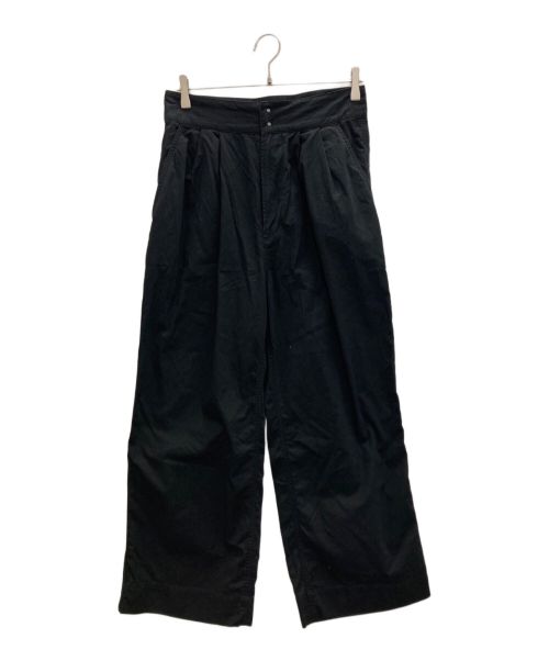 MHL（エムエイチエル）MHL (エムエイチエル) SOFT DENSE COTTON WIDE PANTS ブラック サイズ:3の古着・服飾アイテム