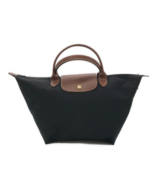 LONGCHAMP（ロンシャン）LONGCHAMP (ロンシャン) プリアージュハンドバッグM ブラックの古着・服飾アイテム