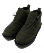 WHITE MOUNTAINEERING×SUBUホワイトマウンテ二アニング×スブ）の古着「ZIP UP BOOTS KHAKI ジップアップブーツ」｜オリーブ