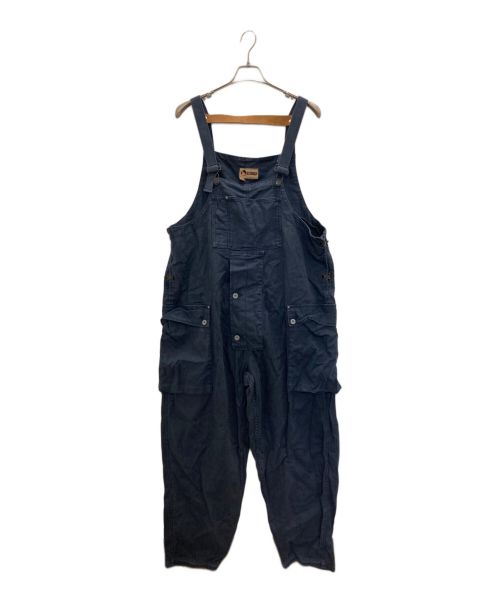 NIGEL CABOURN LYBRO（ナイジェルケーボン ライブロ）NIGEL CABOURN LYBRO (ナイジェルケーボン ライブロ) NAVAL DUNGAREE HERRINGBONE OVERALL ネイビー サイズ:52の古着・服飾アイテム