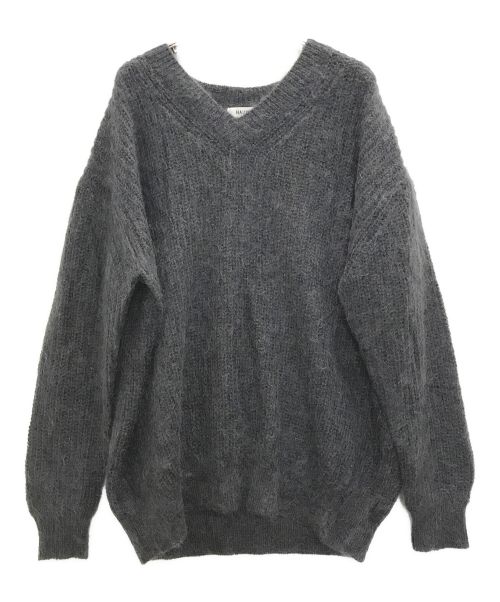 haunt（ハウント）haunt (ハウント) MOHAIR V NECK KNIT グレー サイズ:Fの古着・服飾アイテム