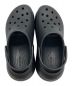 中古・古着 crocs (クロックス) クラシッククラッシュクロッグ ブラック サイズ:24cm 未使用品：7000円