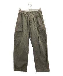 COMFORTABLE REASON（コンフォータブルリーズン）の古着「FATIGUE CARGO PANTS リップストップカーゴパンツ」｜グリーン