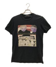 DOLCE & GABBANA（ドルチェ＆ガッバーナ）の古着「アートプリントTシャツ」｜ネイビー