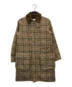 Barbour×WHITE MOUNTAINEERINGバブアー×ホワイトマウンテ二アニング）の古着「SL BORDER WOOL CHECK」｜ベージュ