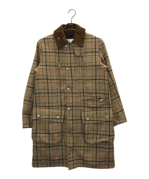 Barbour（バブアー）Barbour (バブアー) WHITE MOUNTAINEERING (ホワイトマウンテ二アニング) SL BORDER WOOL CHECK ベージュ サイズ:34の古着・服飾アイテム