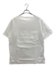 COMOLI（コモリ）の古着「ボートネックポケットTシャツ」｜ホワイト