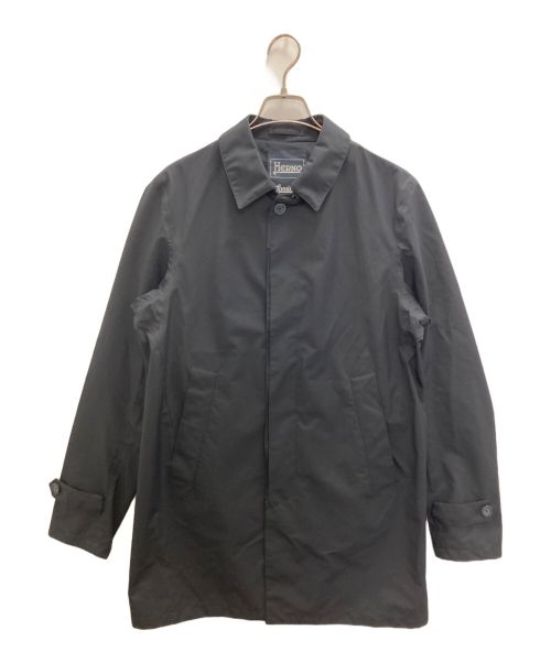 HERNO（ヘルノ）HERNO (ヘルノ) GORE-TEX LAMINAR ステンカラーコート ブラック サイズ:48の古着・服飾アイテム