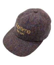 SUPREME（シュプリーム）の古着「ウール ヘリンボーン クラシックロゴ 6パネル キャップ」｜グレー