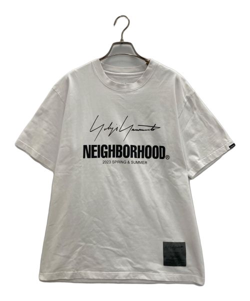 YOHJI YAMAMOTO（ヨウジヤマモト）YOHJI YAMAMOTO (ヨウジヤマモト) NEIGHBORHOOD (ネイバーフッド) ロゴプリントTシャツ ホワイト サイズ:Mの古着・服飾アイテム