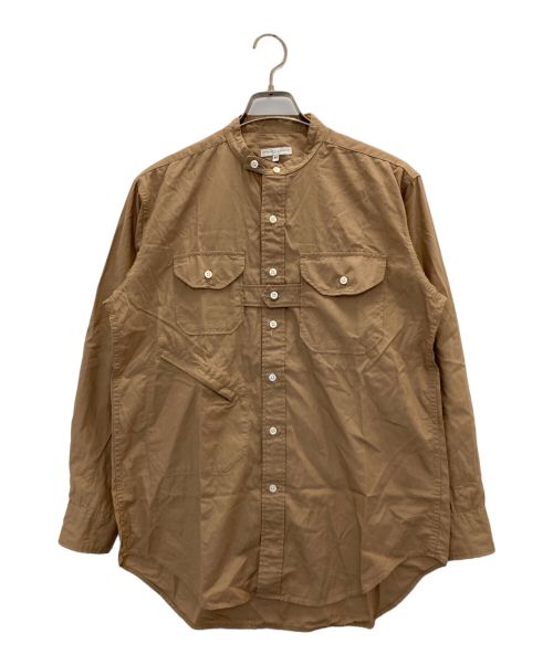 Engineered Garments（エンジニアド ガーメンツ）Engineered Garments (エンジニアド ガーメンツ) フロントバンドシャツ ブラウン サイズ:XSの古着・服飾アイテム