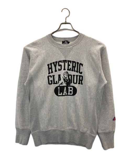 Hysteric Glamour（ヒステリックグラマー）Hysteric Glamour (ヒステリックグラマー) クルーネックスウェット グレー サイズ:Sの古着・服飾アイテム