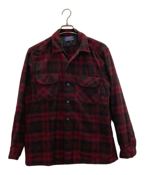 PENDLETON（ペンドルトン）PENDLETON (ペンドルトン) 50's ウールシャツ レッド サイズ:Mの古着・服飾アイテム