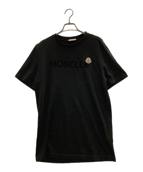 MONCLER（モンクレール）MONCLER (モンクレール) ロゴTシャツ ブラック サイズ:Mの古着・服飾アイテム