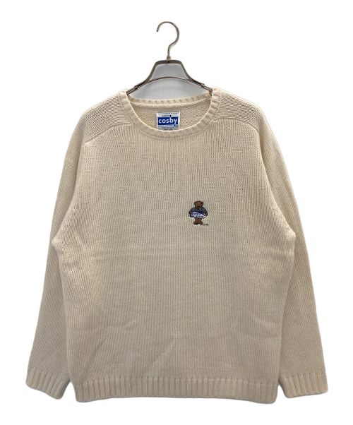 GERRY COSBY（ジェリー コスビー）GERRY COSBY (ジェリー コスビー) COSBY BEAR 1POINT SWEATER アイボリー サイズ:Ⅼの古着・服飾アイテム