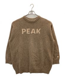 Snow peak×JOURNAL STANDARD relume（スノーピーク×ジャーナルスタンダード レリューム）の古着「クルーネックニット」｜ブラウン