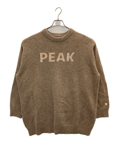 Snow peak（スノーピーク）snow peak (スノーピーク) JOURNAL STANDARD relume (ジャーナルスタンダード レリューム) クルーネックニット ブラウン サイズ:未記入の古着・服飾アイテム