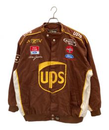 CHASE authentics（チェイスオーセンティック）の古着「Ups レーシングジャケット」｜ブラウン