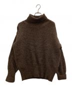 oldderby Knitwearオールドダービーニットウェア）の古着「タートルネックニット」｜ブラウン