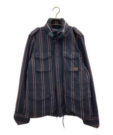 FRED PERRY（フレッドペリー）の古着「ボアライナー付ジャケット」｜ネイビー