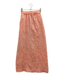 MAISON SPECIAL（メゾンスペシャル）の古着「Washer Pleats Maxi Skirt」｜ピンク