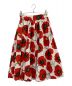 KENZO (ケンゾー) Poppy floral-pattern skirt レッド×ホワイト サイズ:36：13000円